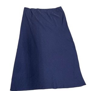 Womens 9330410 Regular Pull On Skirt, Navy Blue, Size Large